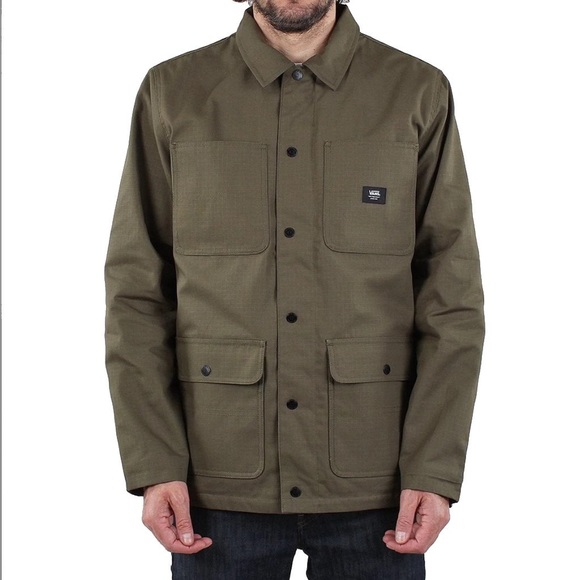 vans drill chore coat grape leaf